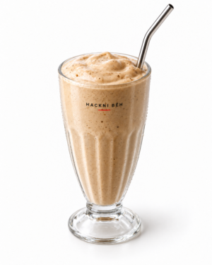 Kávový Malt Shake se zmrzlinou ve sklenici Hackni běh